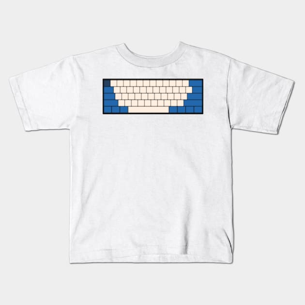 Mechanical Keyboard - Alpine F1 Team Colour Scheme Kids T-Shirt by GreazyL